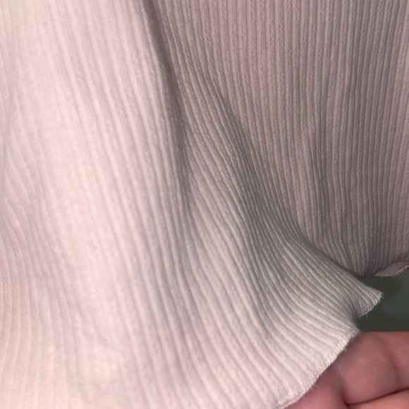 ribbed pink crop top - Picture 4 of 5